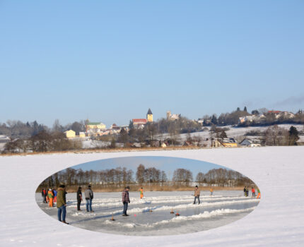 Eisstockturnier auf dem Linterweiher